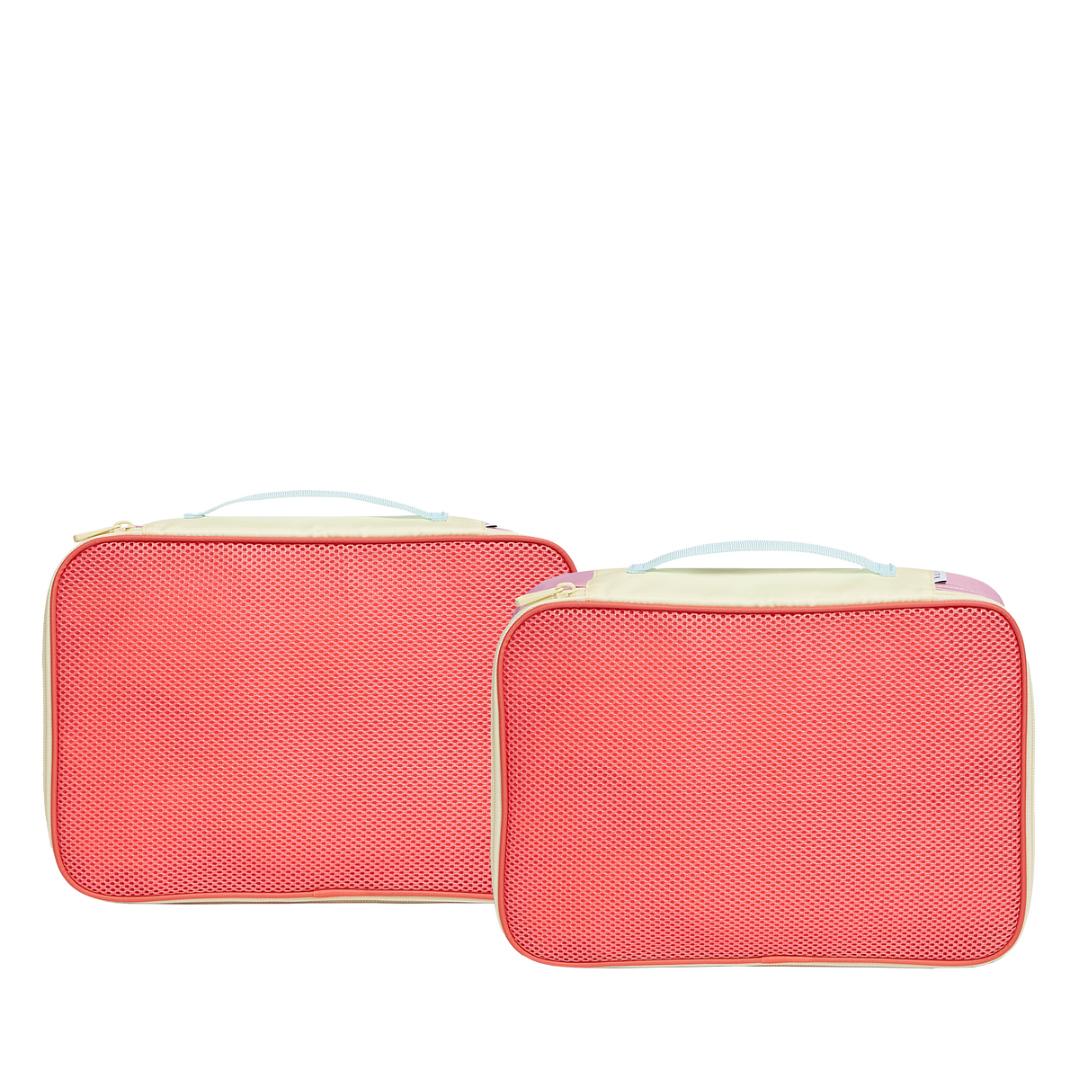 state bags packing cube set polyester canvas pink back side by side view click to zoom