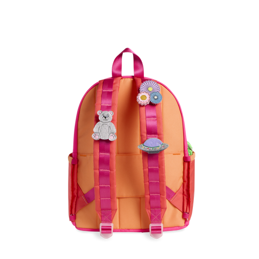 STATE Bags Bear Charm flower charm and UFO charm On Backpack arm straps Click To Zoom