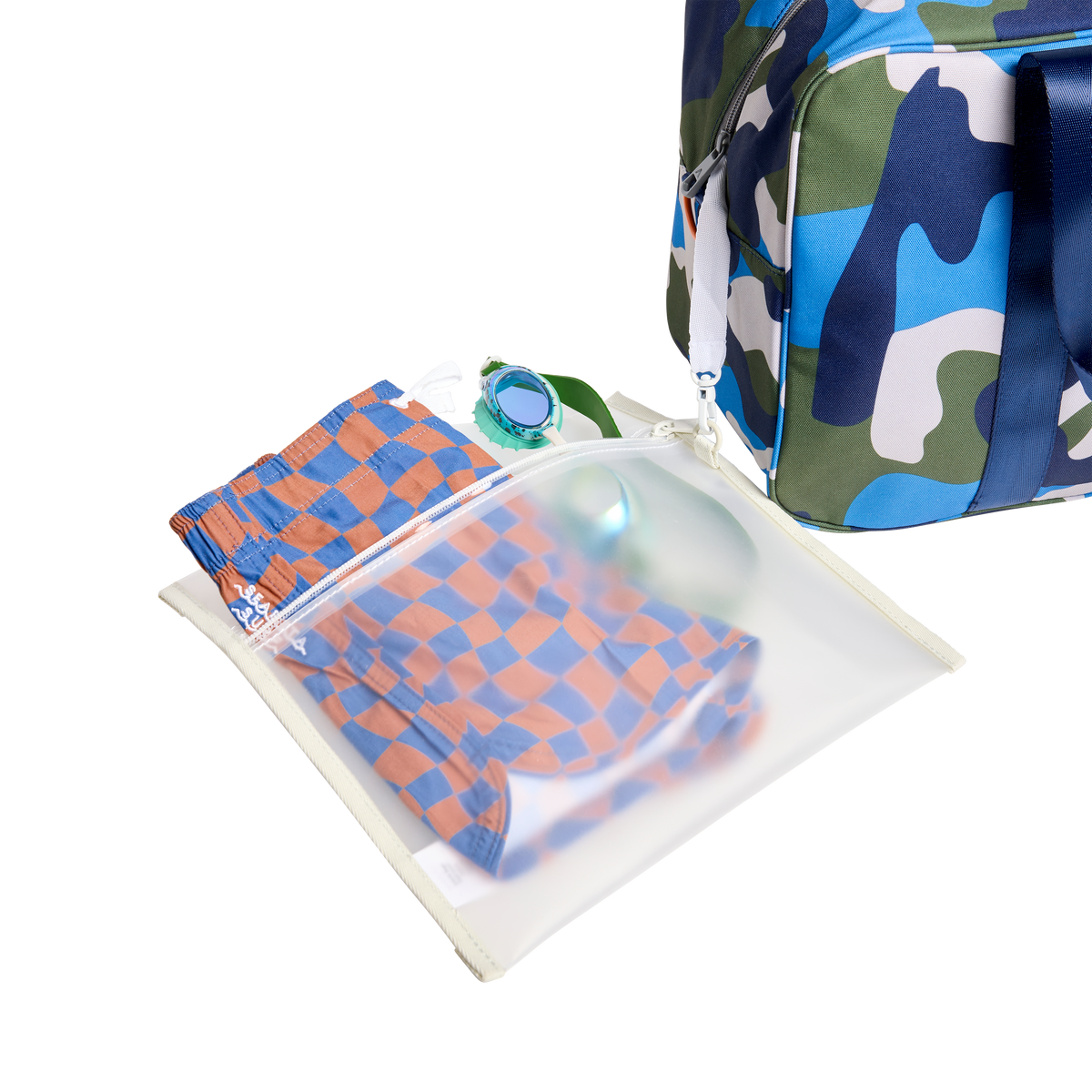 STATE Bags Wet Bag PU Clear Overhead View Click to Zoom