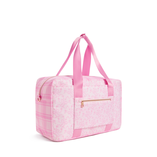 STATE x LoveShackFancy Wellington Weekender Pink Vanilla Back View Click to Zoom
