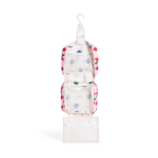 STATE Bags Bensen Toiletry Kit Cherries Interior Hanging View Click to Zoom