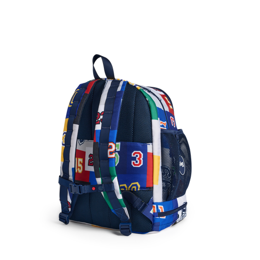STATE Bags Ozzie Ball Backpack Varsity Numbers Back View Click to Zoom