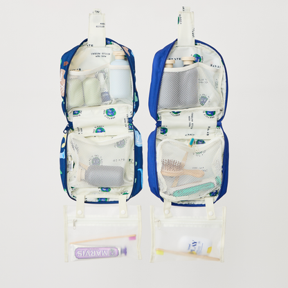 Image showing bensen toiletry kit hanging with toiletry items inside