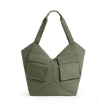 STATE Bags Beverly Tote Crinkled Nylon Olive Front View Click to Zoom