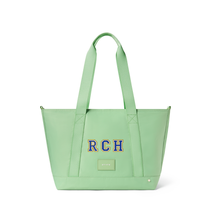 STATE Bags Graham Tote Green Front View Personalized Click to Zoom