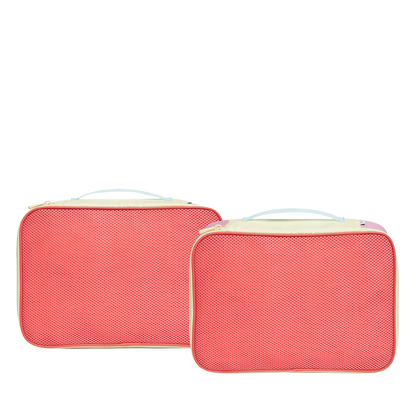 state bags packing cube set polyester canvas pink back side by side view click to zoom