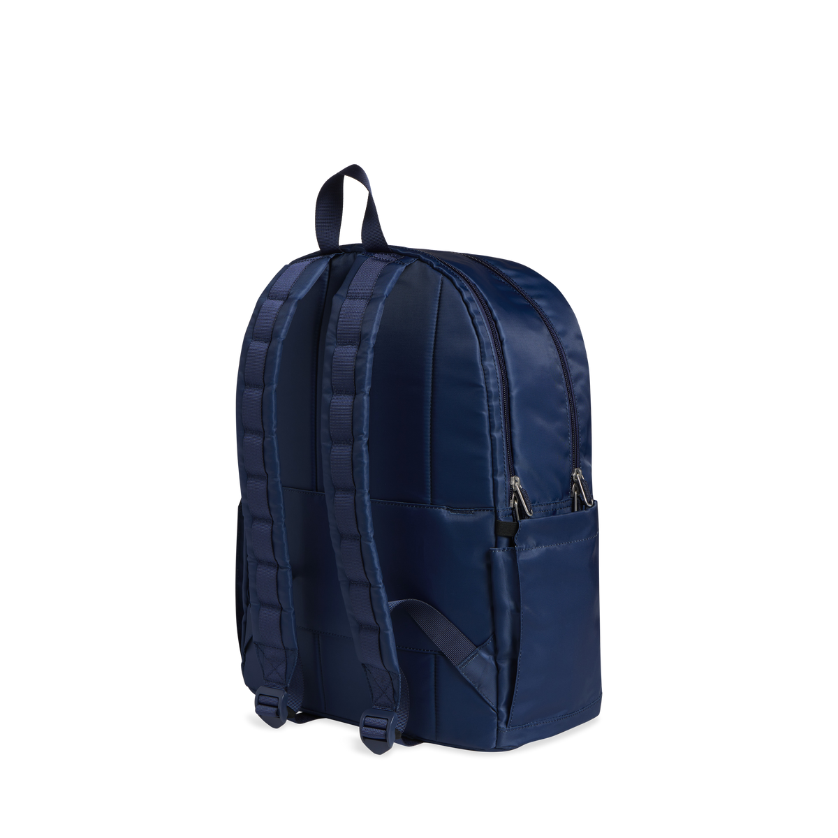 state bags kane kids large backpack nylon blue chevron puffer back view side angle click to zoom
