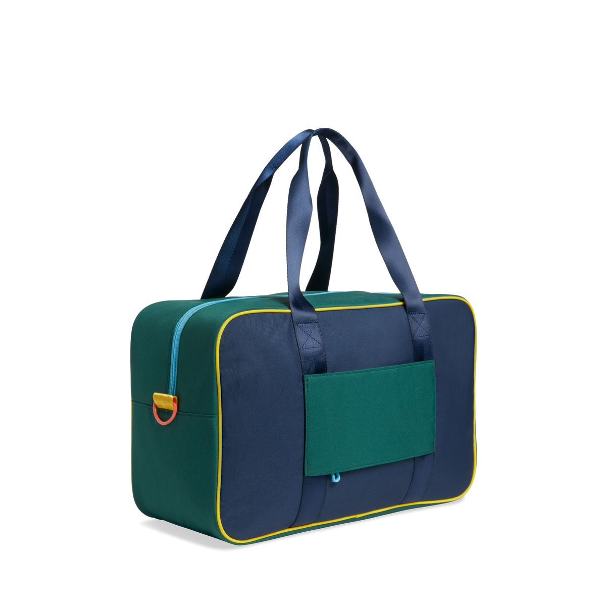 state bags rockaway duffle bag polyester canvas green/navy back view click to zoom