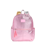 state bags kane kids double pocket backpack metallic pink/silver Front View click to zoom