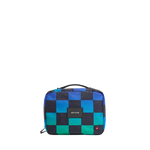 STATE Bags Bensen Toiletry Kit Blue Checkerboard Front View Click to Zoom