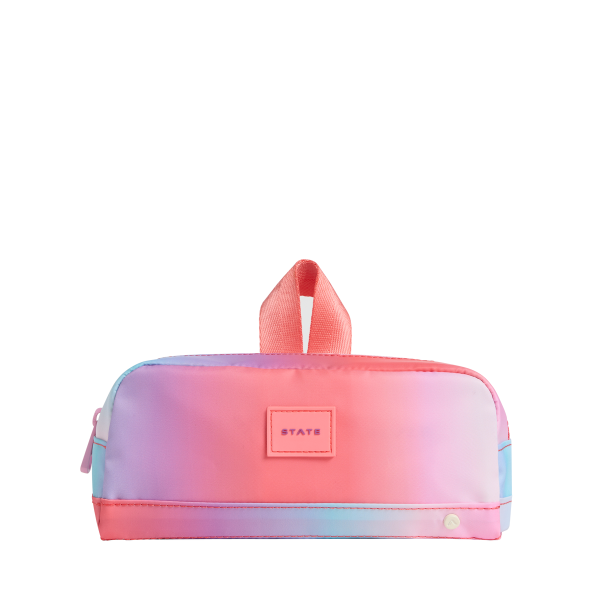 STATE Bags Clinton Pencil Case Nylon Sunset Gradient Front View Click to Zoom