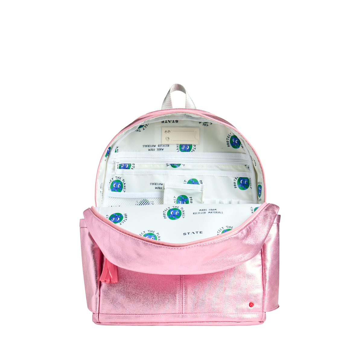 STATE Bags Kane Kids Double Pocket Backpack Interior View Click to Zoom