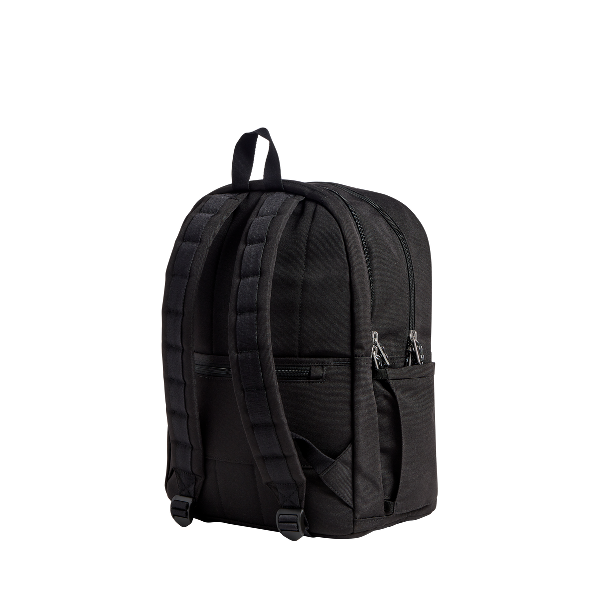 STATE Bags Evans Double Pocket Backpack Polyester Canvas Back View Click to Zoom