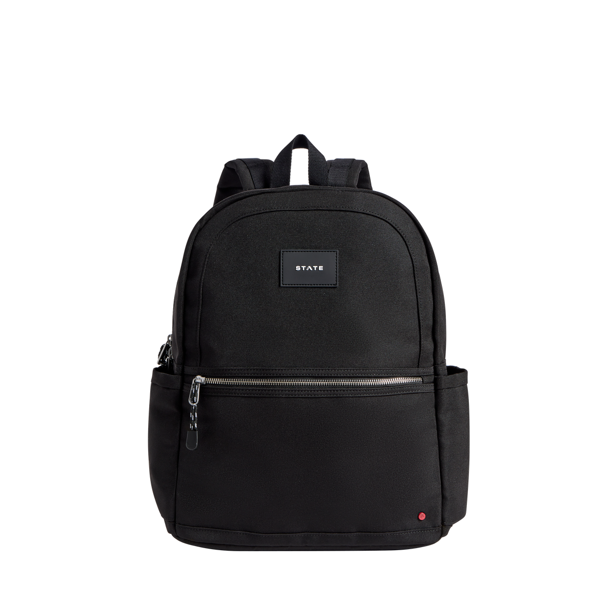 STATE Bags Evans Double Pocket Backpack Polyester Canvas Front View Click to Zoom