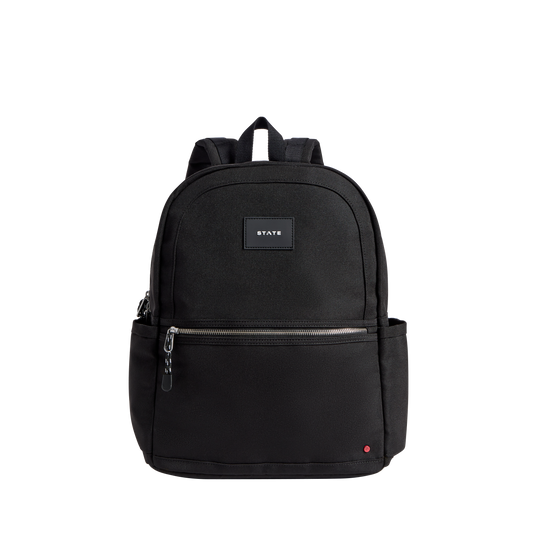STATE Bags Evans Double Pocket Backpack Polyester Canvas Front View Click to Zoom
