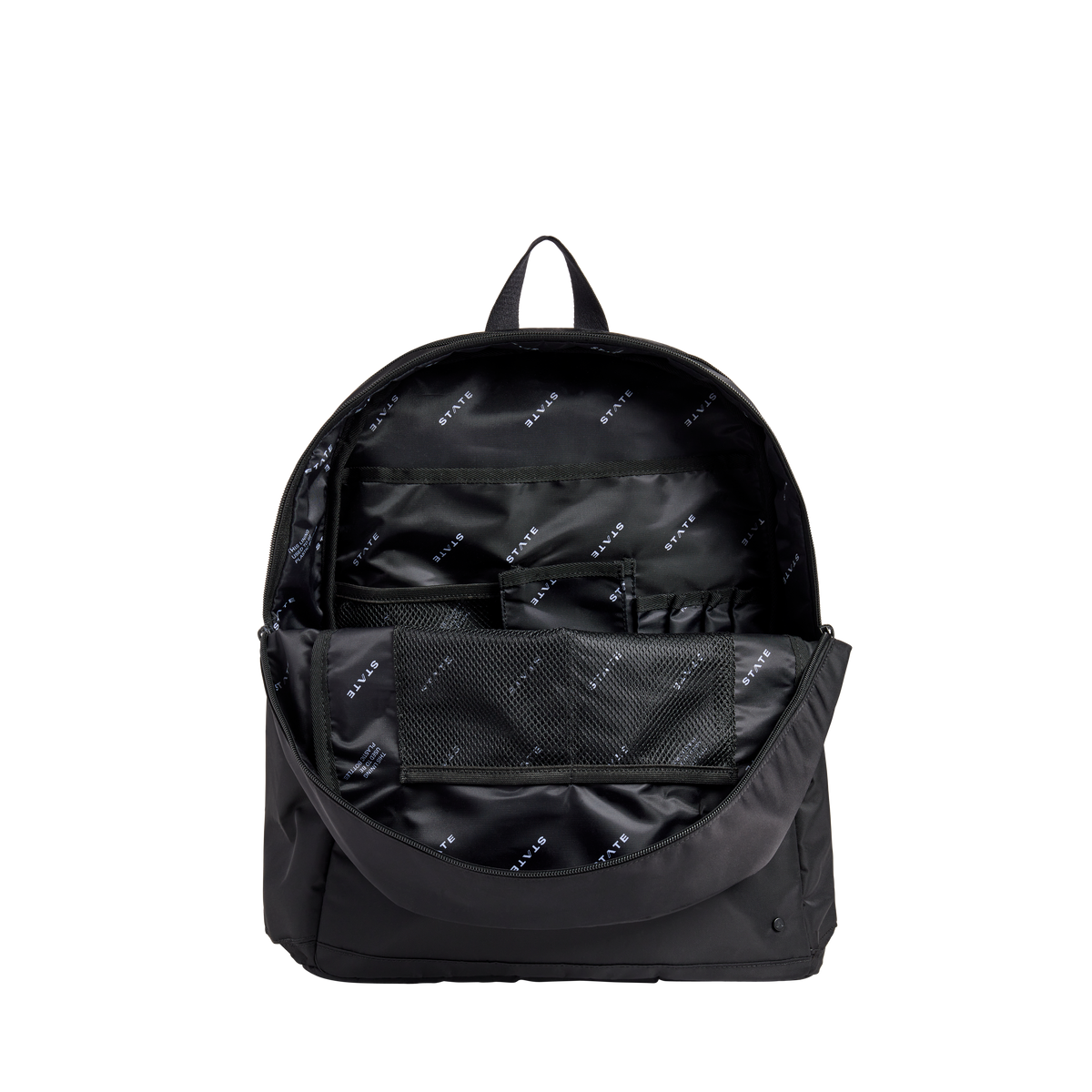 STATE Bags Evan Double Pocket Large Backpack Interior View Click to Zoom