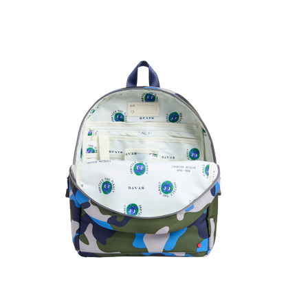 STATE Bags Kane Backpack Camo Interior VIew Click to Zoom