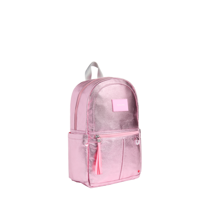 state bags kane kids mini travel backpack metallic pink/silver side view click to zoom