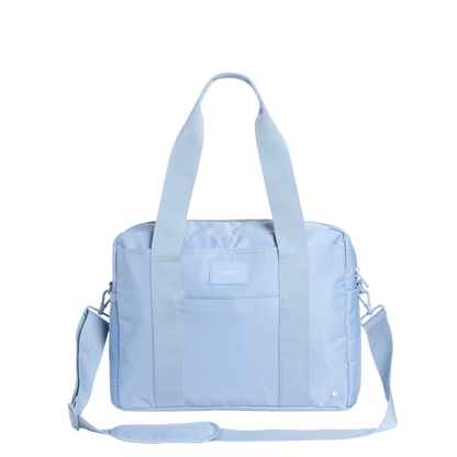 STATE Bags Jordan Diaper Tote Nylon Ice Blue Front View Click to Zoom
