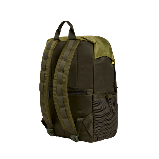 STATE Bags Grove Rucksack Nylon Olive Back View Click to Zoom
