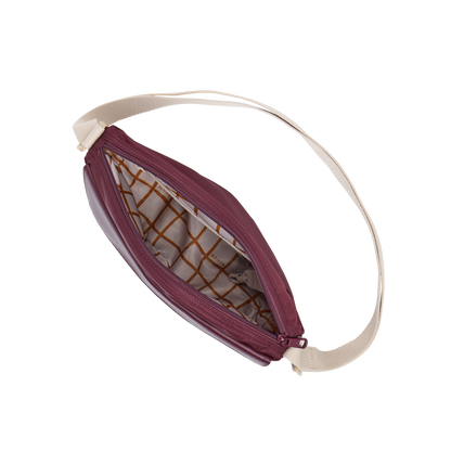 STATE Bags Willow Crossbody Burgundy Interior View Click to Zoom