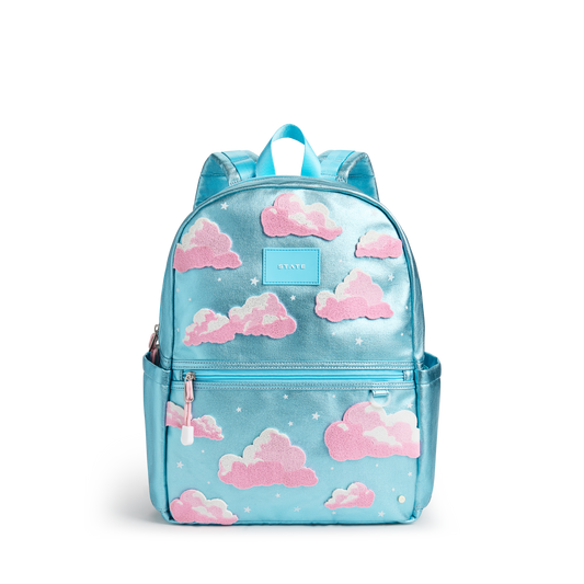 STATE Bags Kane Backpack Metallic Clouds Front View Click to Zoom