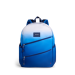 STATE Bags Kane Double Pocket Backpack Blue Gradient Diagonal Zipper Front View Click to Zoom