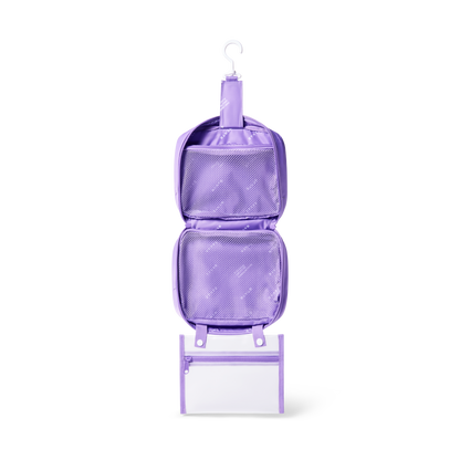 STATE Bags Bensen Toiletry Kit Purple Interior View Click to Zoom