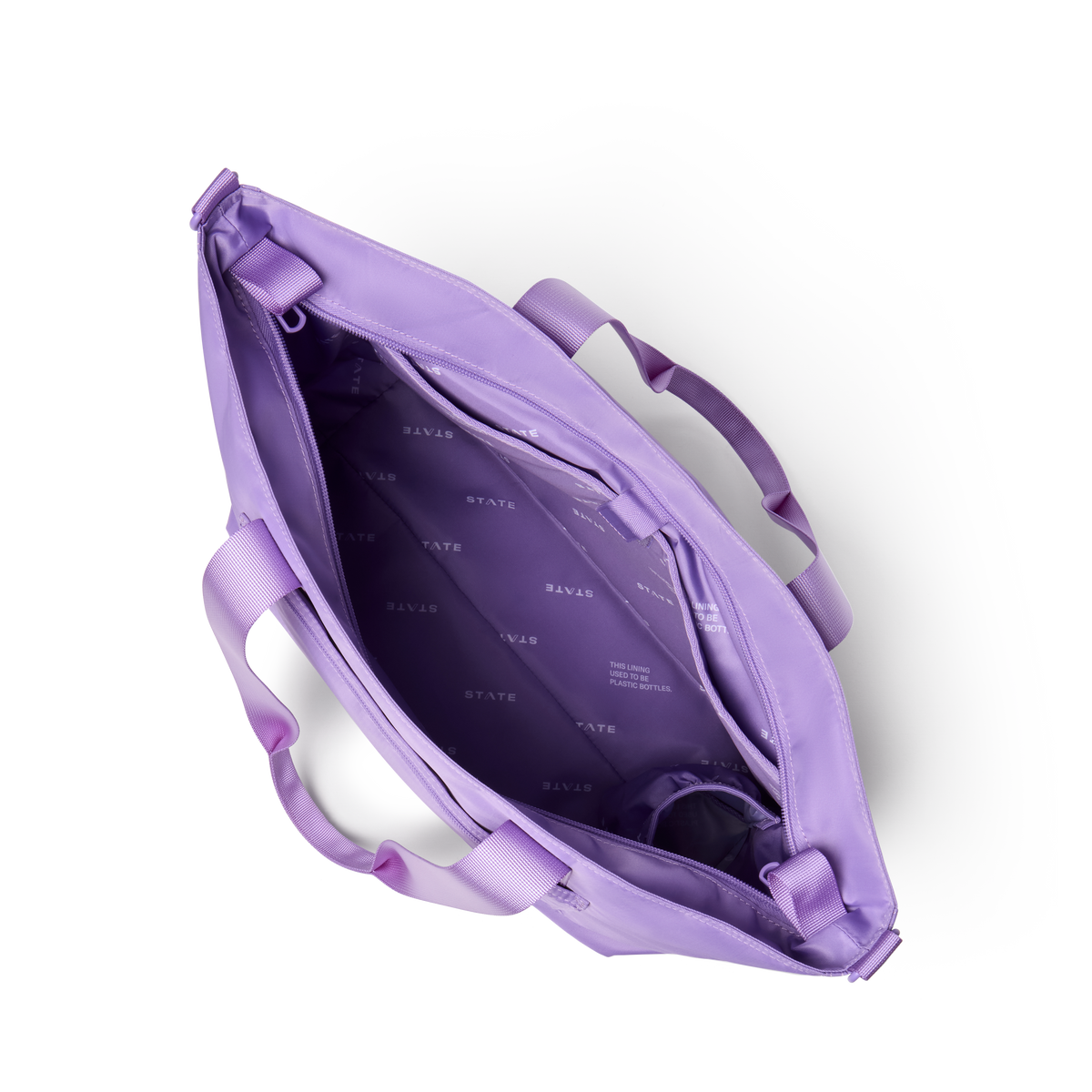 STATE Bags Graham Tote Purple Interior View Click to Zoom