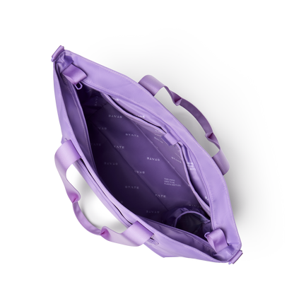 STATE Bags Graham Tote Purple Interior View Click to Zoom
