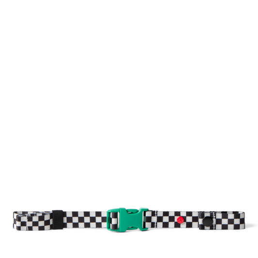 State bags detachable chest strap cotton checkerboard green front view click to zoom