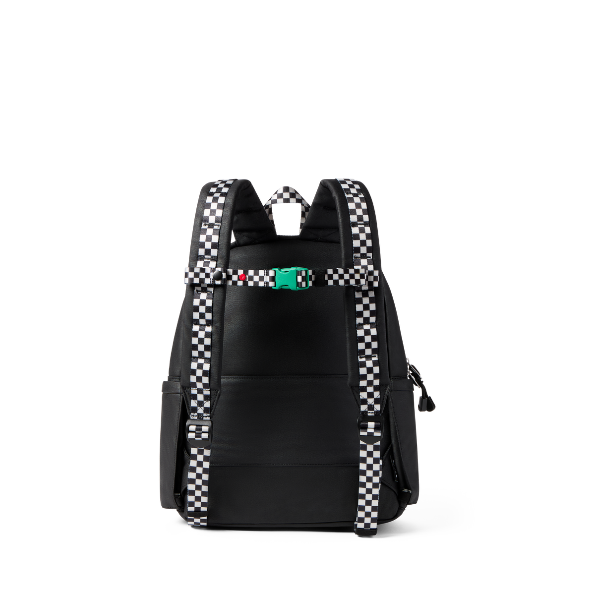 State bags detachable chest strap cotton checkerboard green front view click to zoom