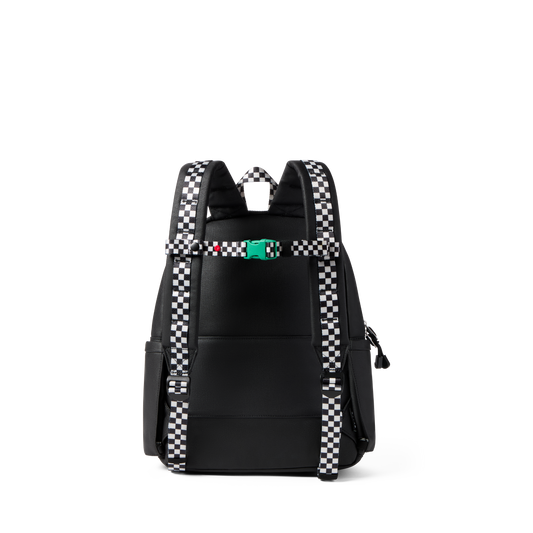 State bags detachable chest strap cotton checkerboard green front view click to zoom