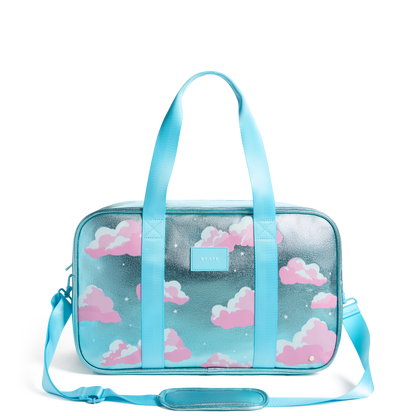STATE Bags Rockaway Duffle Clouds Front View Click to Zoom
