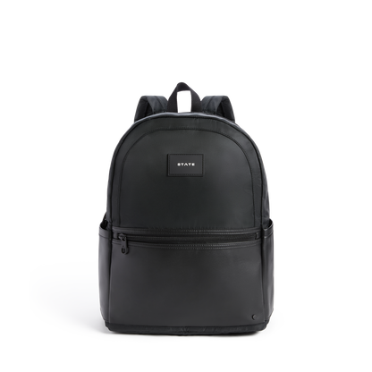 STATE Bags Evan's Double Pocket Black Front View Click to Zoom
