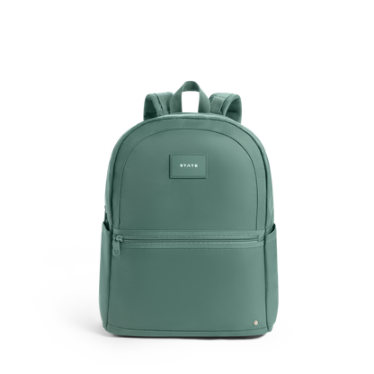 STATE Bags Evans Double Pocket Olive Front View Click to Zoom