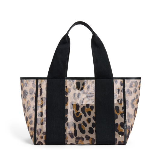 STATE Bags Wellington Cabana Tote Leopard Front View Click to Zoom