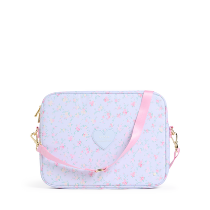 STATE x LoveShackFancy Allen Laptop Case Wildflower Blue front view click to zoom