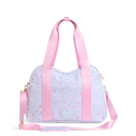 STATE x LoveShackFancy Bella Diaper Tote Confetti Bloom / Wildflower Blue Front View Click to Zoom