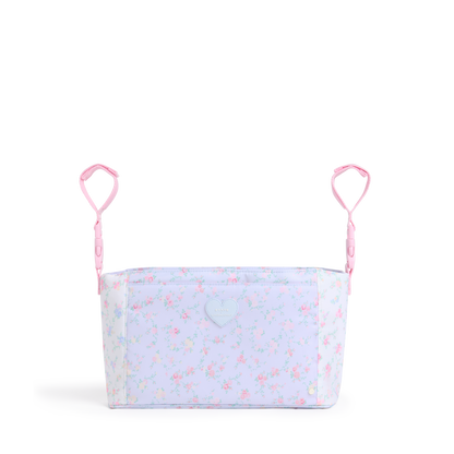 STATE x LoveShackFancy Stroller Organizer Confetti Bloom / Wildflower Blue Front View Click to Zoom