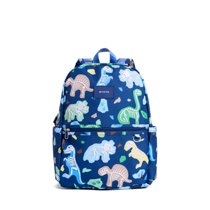 STATE Bags Kane Kids Travel Backpack Dino Fossil Front View Click to Zoom