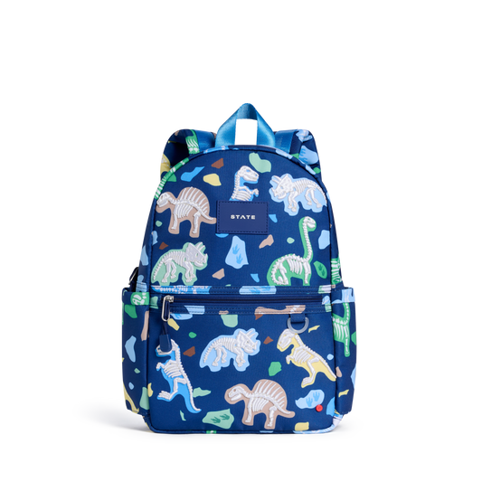 STATE Bags Kane Mini Backpack Dino Fossils Front View Click to Zoom