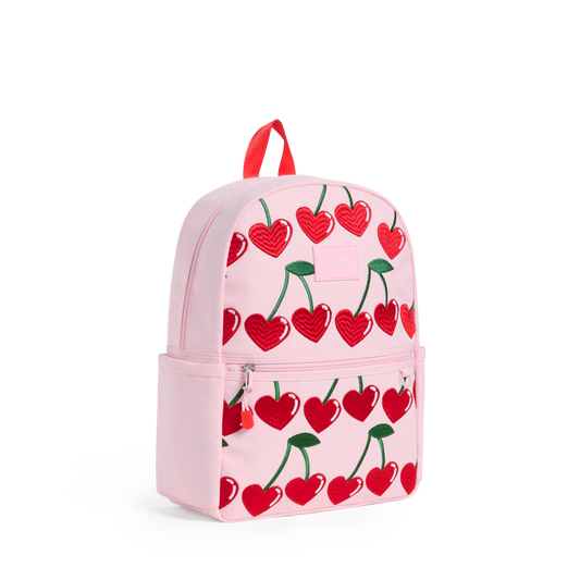 STATE Bags Kane Backpack Cherries Side View Click to Zoom