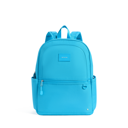 STATE Bags Kane Double Pocket Backpack Bright Blue Front View Click to Zoom