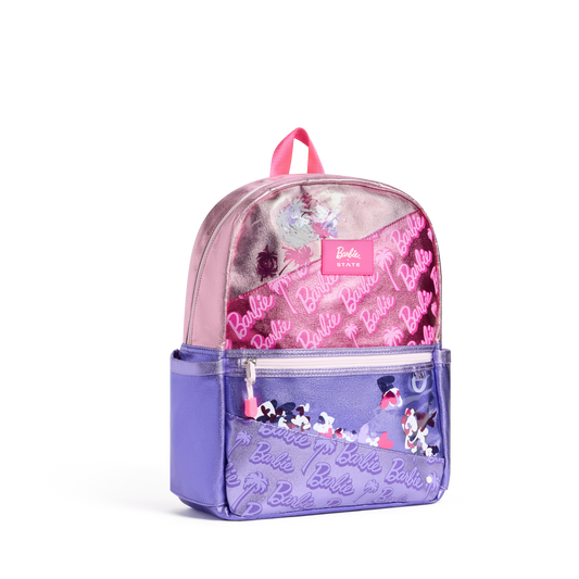STATE x Barbie™ Kane Backpack Barbie Quilted Sequin Front Side View Click to Zoom