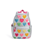 STATE Bags Kane Mini Backpack Happy Fuzzy Hearts Front View Click to Zoom