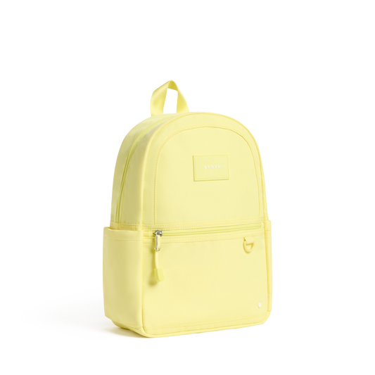 STATE Bags Kane Mini Backpack Butter Yellow Front View Click to Zoom