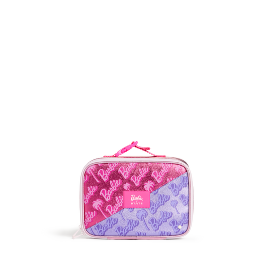STATE x Barbie™ Rodgers Lunch Box Barbie Sequin Patchwork Front View Click to Zoom