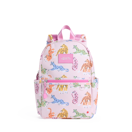 STATE x MagneticMe Kane Mini Backpack Leopards Front View Click to Zoom