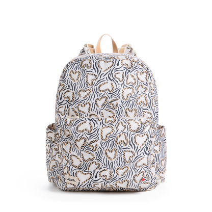 STATE x MagneticMe Lorimer Diaper Bag Leopard Hearts Front View Click to Zoom